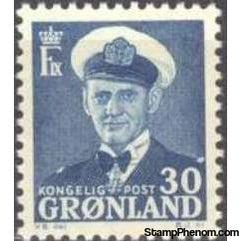 Greenland 1953 King Frederik IX-Stamps-Greenland-Mint-StampPhenom