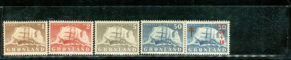 Greenland Ships , 5 stamps - Greenland Ships , 5 stamps