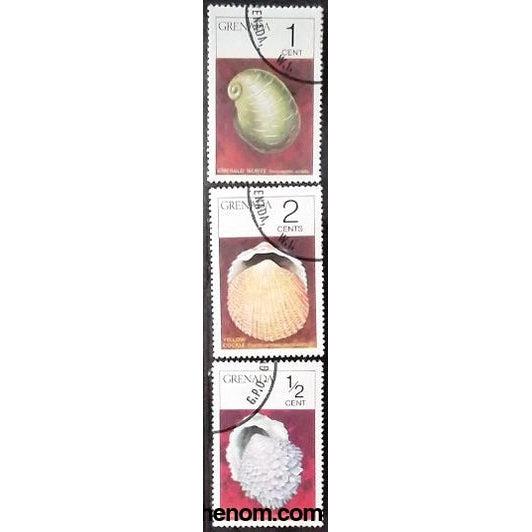 Grenada Seashells, 3 stamps-Stamps-Grenada-StampPhenom