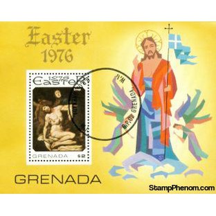 Grenada Christ Lot 2 , 1 souvenir sheet