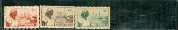 Guadaloupe Lot , 3 stamps Lot 2 - Guadaloupe Lot , 3 stamps Lot 2