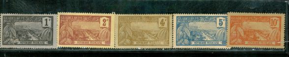 Guadaloupe Lot , 5 stamps Lot 2 - Guadaloupe Lot , 5 stamps Lot 2