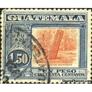 Guatemala 1921 Mayan Stele at Quiriguá-Stamps-Guatemala-Mint-StampPhenom