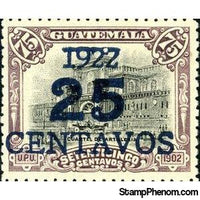 Guatemala 1922 Artillery barracks-Stamps-Guatemala-Mint-StampPhenom