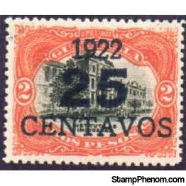 Guatemala 1922 Indian School - 25c on 2p.-Stamps-Guatemala-Mint-StampPhenom