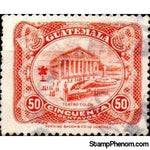 Guatemala 1924 Columbus Theatre re-engraved-Stamps-Guatemala-Mint-StampPhenom