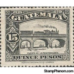 Guatemala 1924 La Penitenciaria Bridge re-engraved-Stamps-Guatemala-Mint-StampPhenom