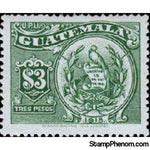 Guatemala 1924 National emblem re-engraved-Stamps-Guatemala-Mint-StampPhenom