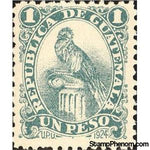 Guatemala 1924 Quetzal (Pharomachrus mocinno)-Stamps-Guatemala-Mint-StampPhenom