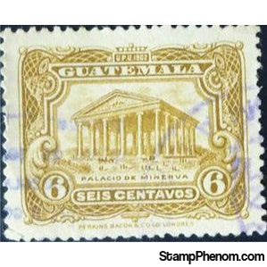 Guatemala 1924 Temple of Minerva re-engraved-Stamps-Guatemala-Mint-StampPhenom