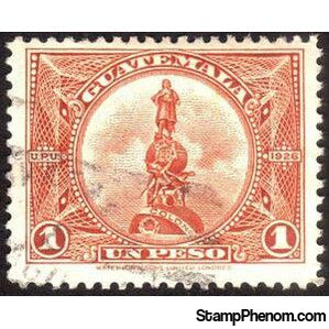 Guatemala 1926 Monument to Columbus re-engraved-Stamps-Guatemala-Mint-StampPhenom