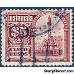 Guatemala 1926 Monument to President Granados with Perfin Oficial-Stamps-Guatemala-Mint-StampPhenom