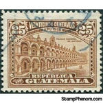 Guatemala 1926 National Palace at Antigua re-engraved-Stamps-Guatemala-Mint-StampPhenom