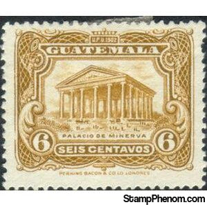 Guatemala 1926 Temple of Minerva re-engraved-Stamps-Guatemala-Mint-StampPhenom