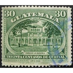 Guatemala 1929 Aurora Park-Stamps-Guatemala-Mint-StampPhenom