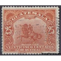 Guatemala 1929 Statue of Justo Rufino Barrios-Stamps-Guatemala-Mint-StampPhenom