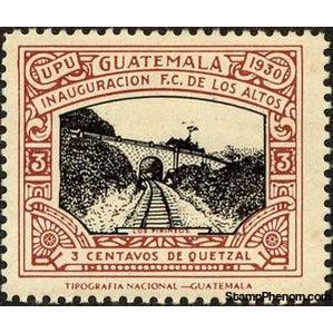 Guatemala 1930 Los Altos Railway-Stamps-Guatemala-Mint-StampPhenom