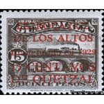 Guatemala 1930 Los Altos electric railway - 15c on 15p-Stamps-Guatemala-Mint-StampPhenom