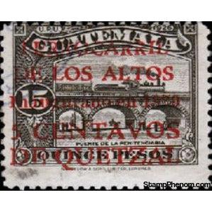 Guatemala 1930 Los Altos electric railway - 5c on 15p-Stamps-Guatemala-Mint-StampPhenom