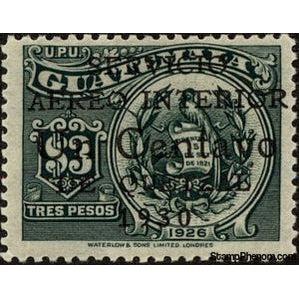 Guatemala 1930 National emblem - surcharged 1c on 3p black-Stamps-Guatemala-Mint-StampPhenom