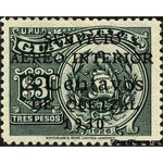 Guatemala 1930 National emblem - surcharged 2c on 3p black-Stamps-Guatemala-Mint-StampPhenom