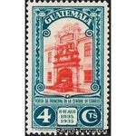 Guatemala 1935 Main entrance of the post office-Stamps-Guatemala-Mint-StampPhenom