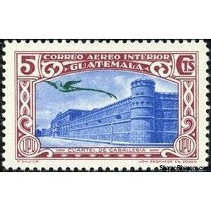 Guatemala 1939 Cavalry barracks-Stamps-Guatemala-Mint-StampPhenom