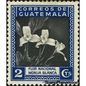 Guatemala 1939 National flower - White Nun Orchid (Monja blanca)-Stamps-Guatemala-Mint-StampPhenom