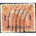 Guatemala 1940 Statue of Justo Rufino Barrios - 1c on 25c-Stamps-Guatemala-Mint-StampPhenom