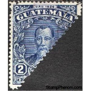 Guatemala 1941 President Justo Rufino Barrios - 2c, Upper Half-Stamps-Guatemala-Mint-StampPhenom