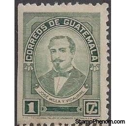 Guatemala 1945 JosÃ© Milla y Vidaurre (1822-1882)-Stamps-Guatemala-Mint-StampPhenom