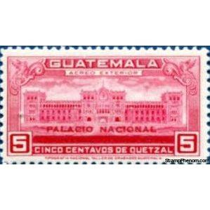 Guatemala 1945 National Palace - overprinted "Palacio National"-Stamps-Guatemala-Mint-StampPhenom