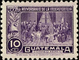 Guatemala 1946 Signing the Declaration of Independence-Stamps-Guatemala-Mint-StampPhenom