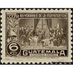 Guatemala 1946 Signing the Declaration of Independence-Stamps-Guatemala-Mint-StampPhenom