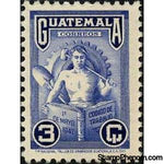 Guatemala 1948 Allegory of the work, 3c-Stamps-Guatemala-Mint-StampPhenom