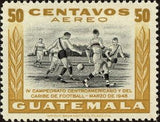 Guatemala 1948 Central American Football Championships-Stamps-Guatemala-StampPhenom