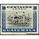 Guatemala 1948 Central American Football Championships-Stamps-Guatemala-StampPhenom
