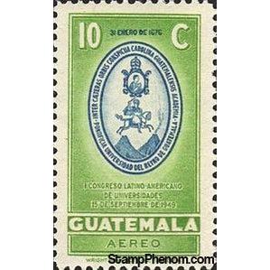 Guatemala 1949 University of Guatemala-Stamps-Guatemala-Mint-StampPhenom