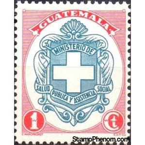 Guatemala 1950 Badge of Public and Social Assistance Ministry-Stamps-Guatemala-Mint-StampPhenom