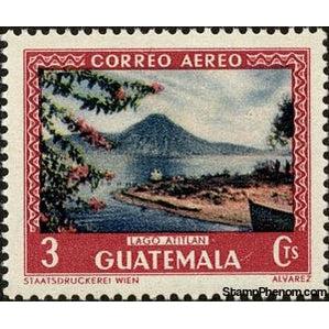 Guatemala 1950 Lake Atitlan-Stamps-Guatemala-Mint-StampPhenom