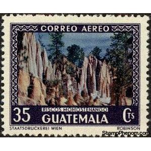 Guatemala 1950 Momostenango cliffs-Stamps-Guatemala-Mint-StampPhenom