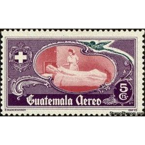 Guatemala 1950 Nurse and patient-Stamps-Guatemala-Mint-StampPhenom