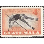 Guatemala 1950 Pole vault-Stamps-Guatemala-Mint-StampPhenom