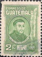 Guatemala 1952 Payo Enriquez de Rivera (1612-1685)-Stamps-Guatemala-Mint-StampPhenom