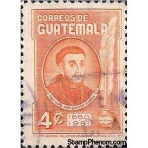 Guatemala 1952 Payo Enriquez de Rivera (1612-1685)-Stamps-Guatemala-Mint-StampPhenom