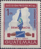 Guatemala 1953 National flag and book of the Constitution-Stamps-Guatemala-Mint-StampPhenom