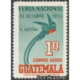Guatemala 1953 Resplendent Quetzal (Pharomachrus mocinno)-Stamps-Guatemala-Mint-StampPhenom