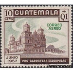Guatemala 1957 Cathedral-Stamps-Guatemala-Mint-StampPhenom