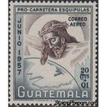 Guatemala 1957 Christ and Globe-Stamps-Guatemala-Mint-StampPhenom