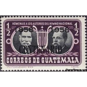 Guatemala 1958 Rafael Alvarez Ovalle and Jose Joaquin Palma Lasso-Stamps-Guatemala-Mint-StampPhenom